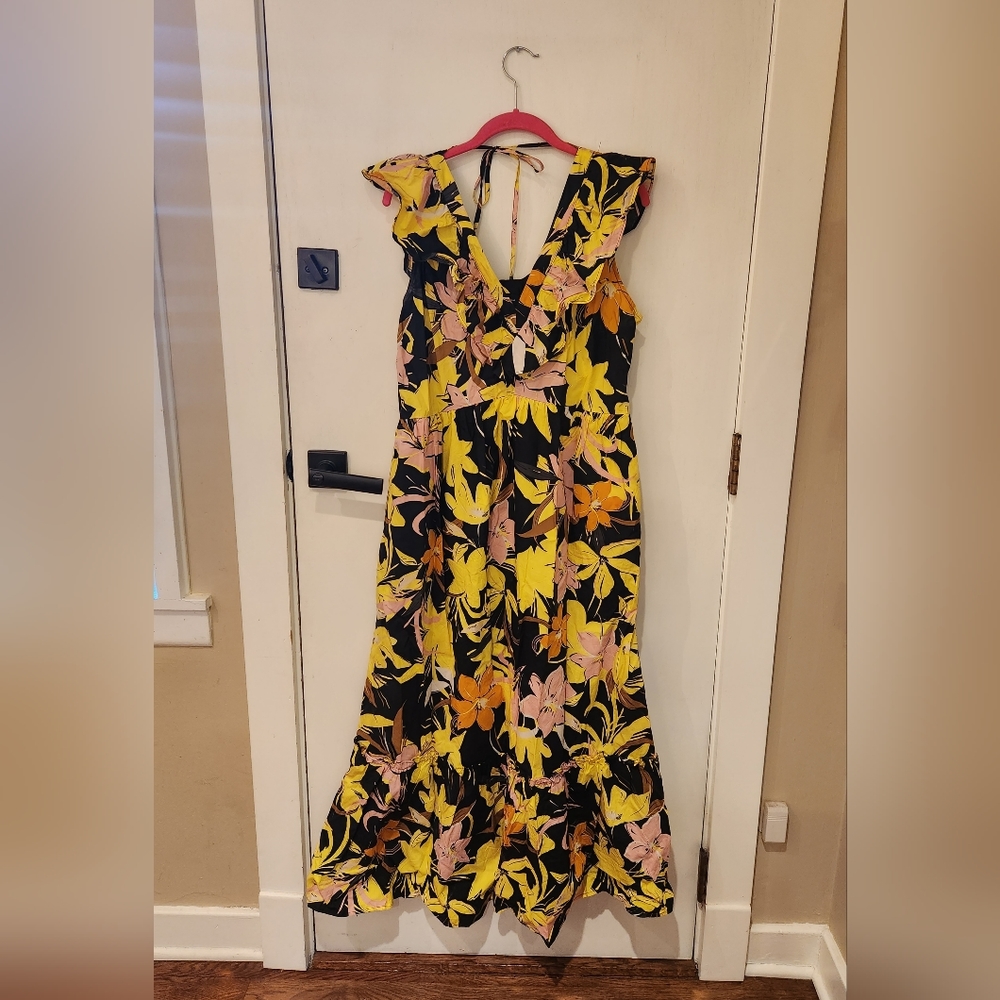 Who What Wear Long Floral Dress Size XL